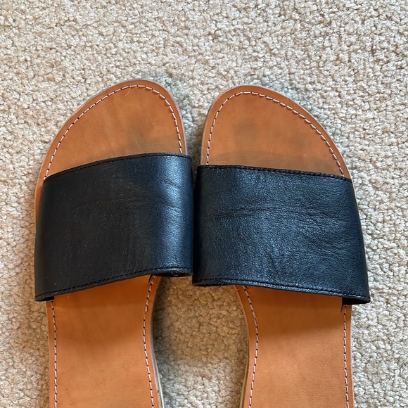 Leather Slide Sandals - Picture 2 of 3